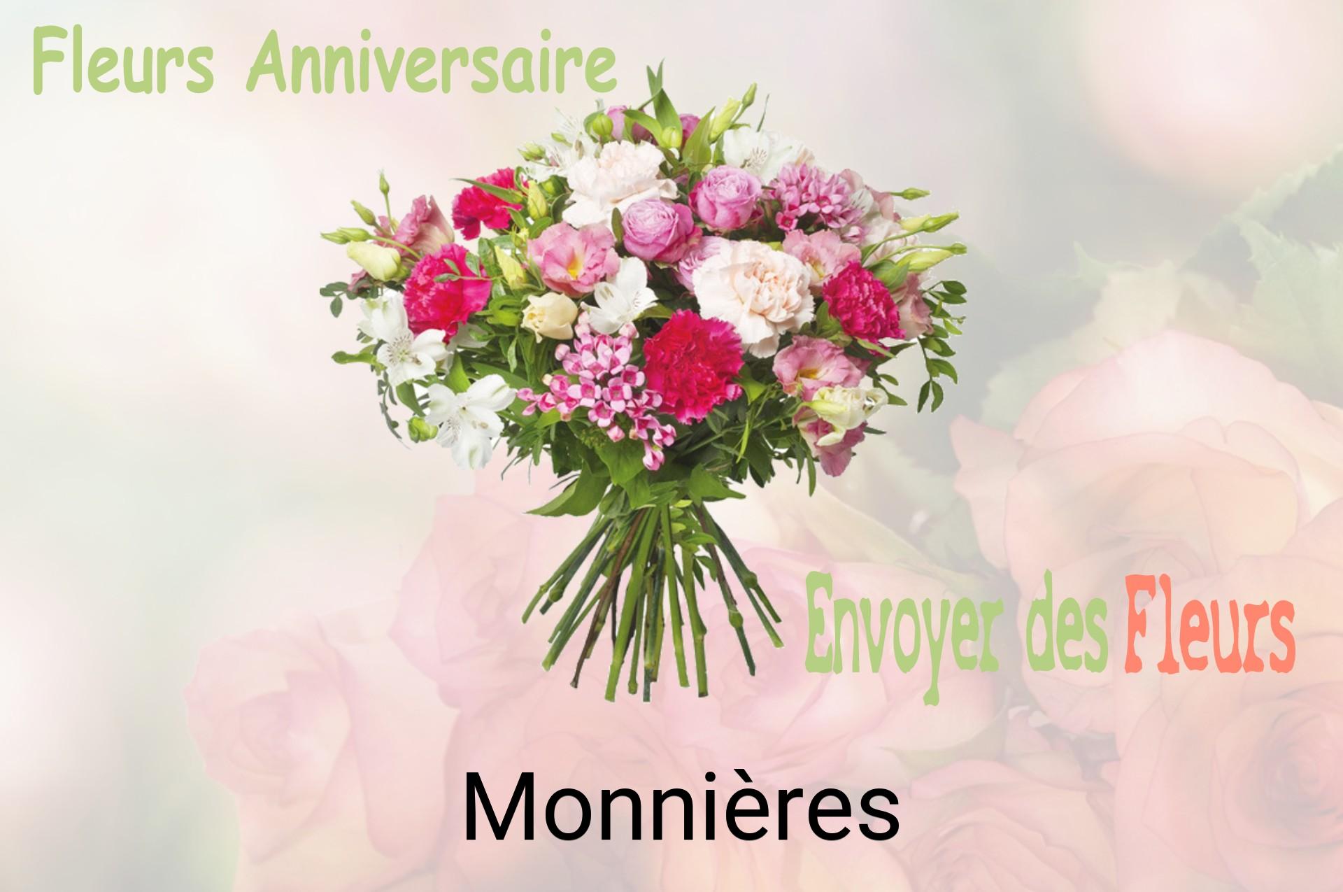 Bouquet de fleurs d’anniversaire livré à Monnières